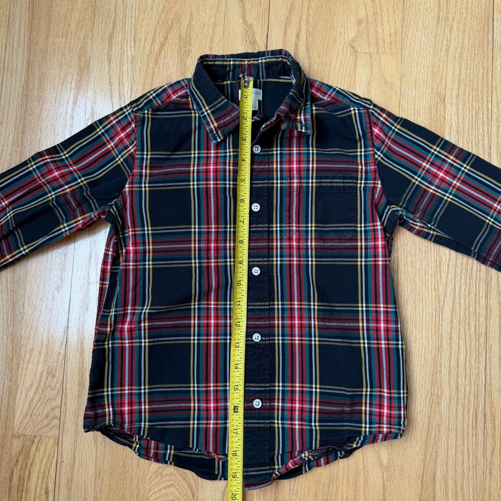 Crewcuts J.Crew Steward Plaid Button Down Shirt Boys 8 - Picture 7 of 9